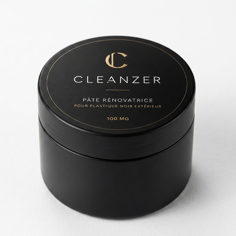 Pâte Rénovatrice Plastique Noir Extérieur Cleanzer – Restaure & Protège les Plastiques Auto