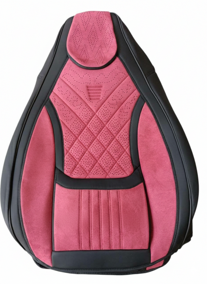 HOUSSE DE VOITURE EN ALCANTARA ROUGE