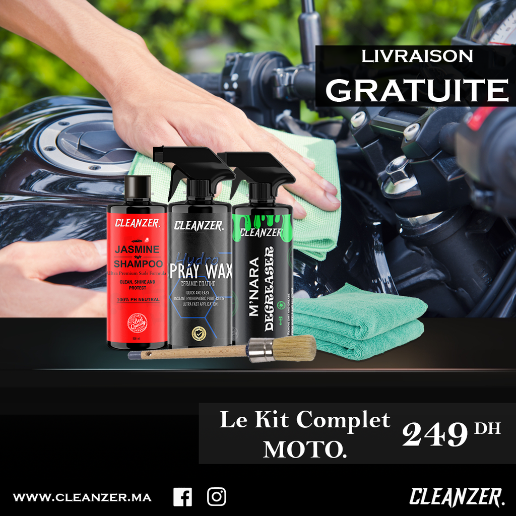 Kit complet pour nettoyage MOTO